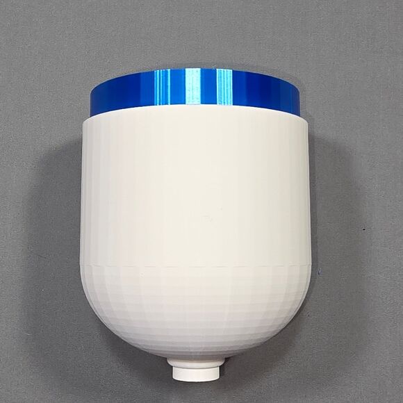 Aquaponic Aquarium Wicking Planter Pot White Blue Self Watering Fish Tank Decor - Picture 3 of 15